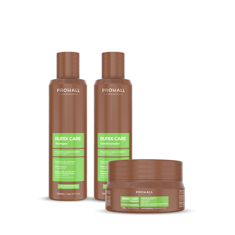 Kit Burix Care – Shampoo, Condicionador e Máscara